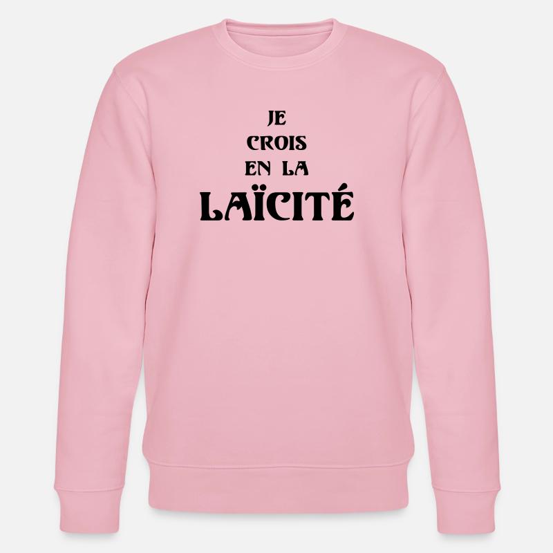 Säkularismus - Stanley/Stella Unisex Bio-Sweatshirt CHANGER  - Hellrosa