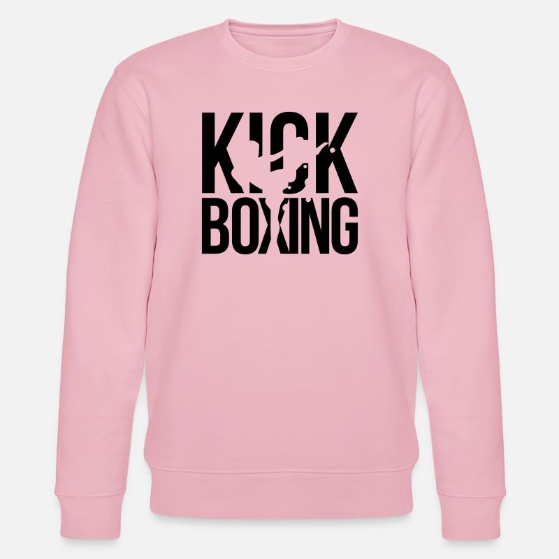 kick boxing kickboxen - Stanley/Stella Unisex Bio-Sweatshirt CHANGER  - Hellrosa