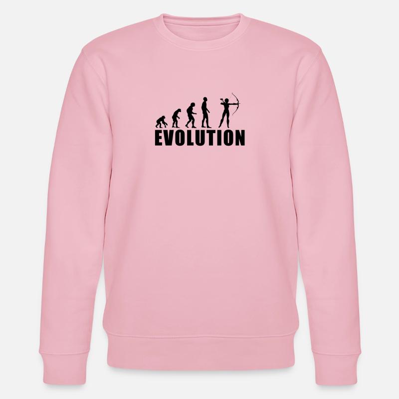 EVOLUTION BOGENSCHIESSEN Geschenk - Sweat bio CHANGER Stanley/Stella Unisexe - rose pâle