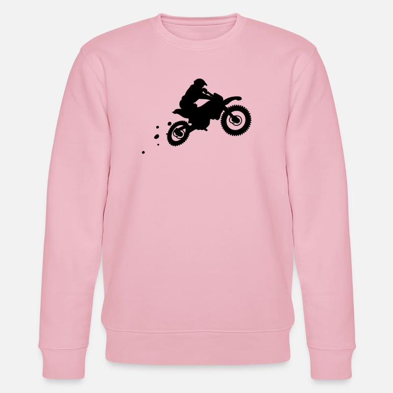 Motorrad motor bike - Stanley/Stella Unisex Bio-Sweatshirt CHANGER  - Hellrosa