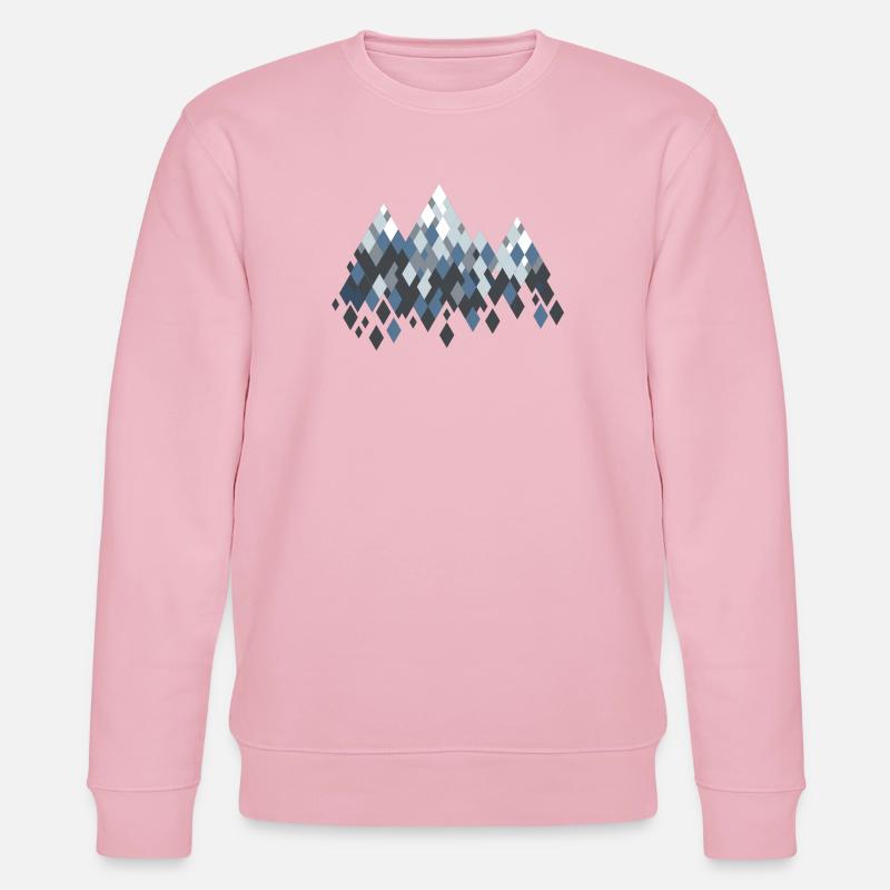 Berge - Stanley/Stella Unisex Bio-Sweatshirt CHANGER  - Hellrosa