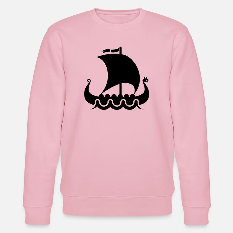 wikinger vikings - Stanley/Stella Unisex Bio-Sweatshirt CHANGER  - Hellrosa