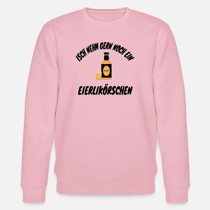 Isch nehm gern noch ein Eierlikörschen - Stanley/Stella Unisex Bio-Sweatshirt CHANGER - Hellrosa