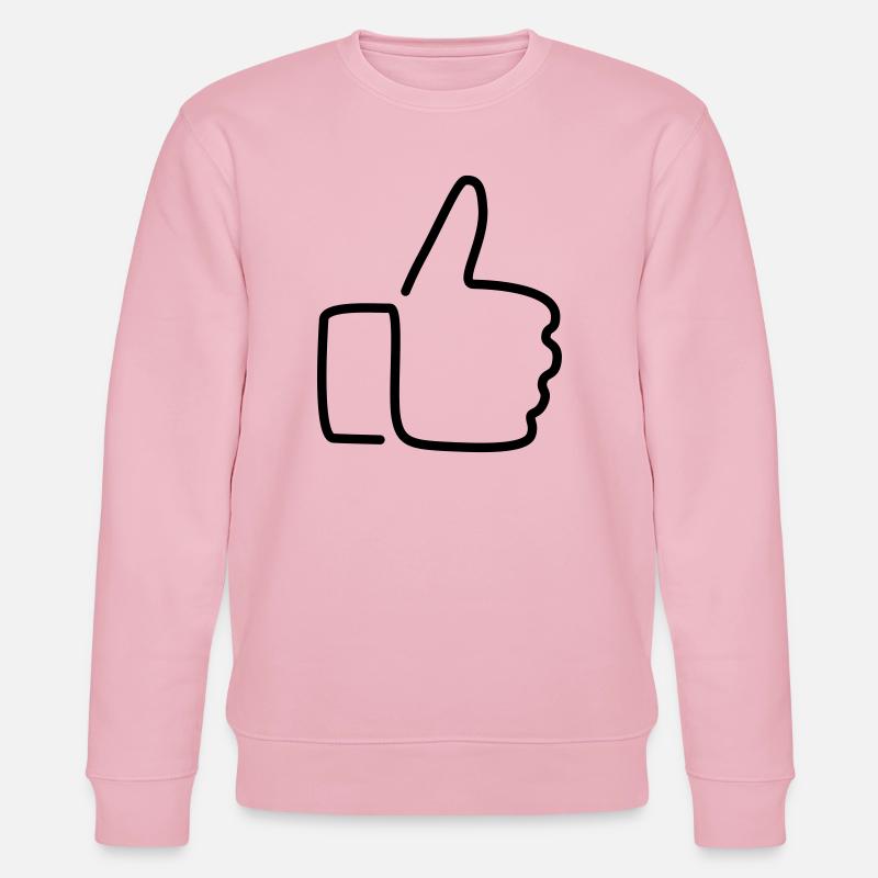 Daumen hoch! - Stanley/Stella Unisex Bio-Sweatshirt CHANGER  - Hellrosa