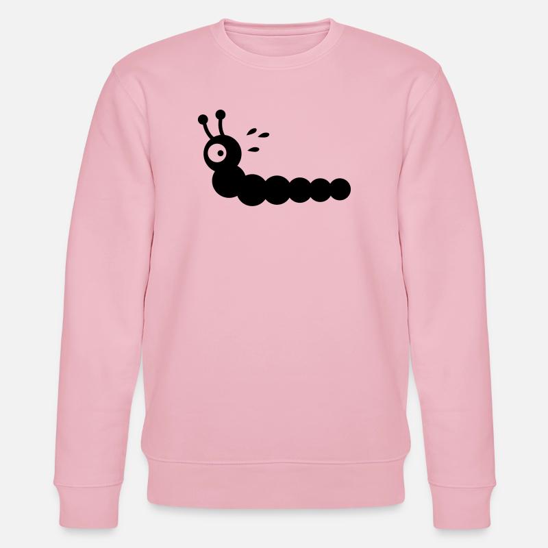 Angstschwitzender Wurm - Stanley/Stella Unisex Bio-Sweatshirt CHANGER  - Hellrosa