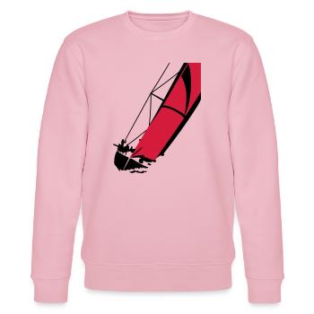 Yacht - Sweat bio CHANGER Stanley/Stella Unisexe - rose pâle - Devant - Jaron (178cm) & Liana (172cm)