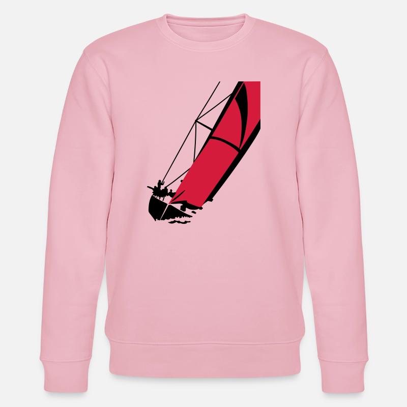 Segelboot - Stanley/Stella Unisex Bio-Sweatshirt CHANGER  - Hellrosa