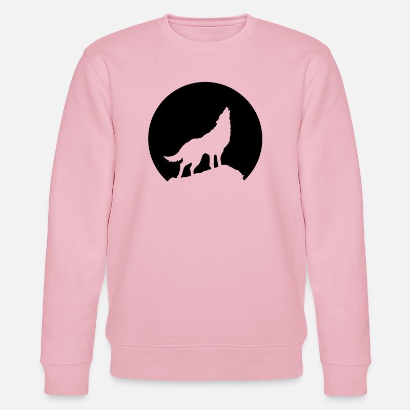 Wolf - Stanley/Stella Unisex Bio-Sweatshirt CHANGER  - Hellrosa