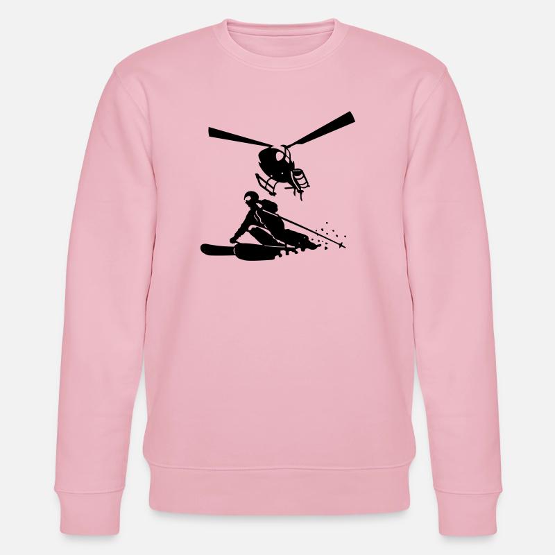 Heliskiing - Sweat bio CHANGER Stanley/Stella Unisexe - rose pâle