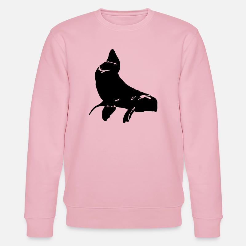 Seebär - Stanley/Stella Unisex Bio-Sweatshirt CHANGER  - Hellrosa