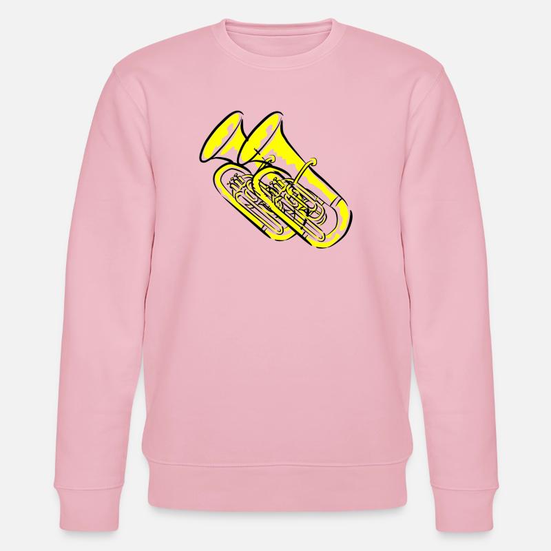 Tuba Blasmusiker - Stanley/Stella Unisex Bio-Sweatshirt CHANGER  - Hellrosa