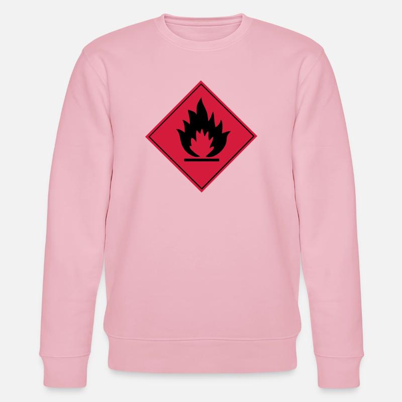 Flammable - Stanley/Stella CHANGER Unisex Organic Sweatshirt - cotton pink