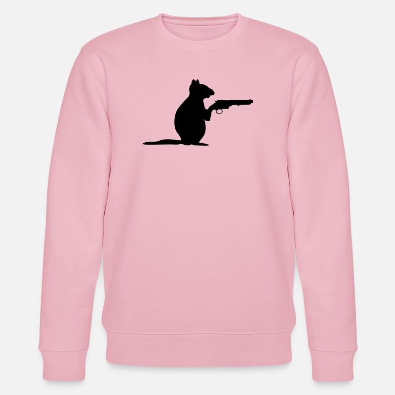 Nager lustig - Stanley/Stella Unisex Bio-Sweatshirt CHANGER  - Hellrosa