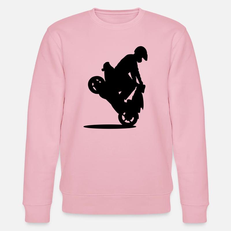 roller stunt - Sweat bio CHANGER Stanley/Stella Unisexe - rose pâle