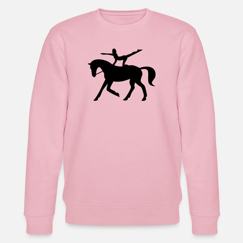 Cheval de saut - Sweat bio CHANGER Stanley/Stella Unisexe - rose pâle