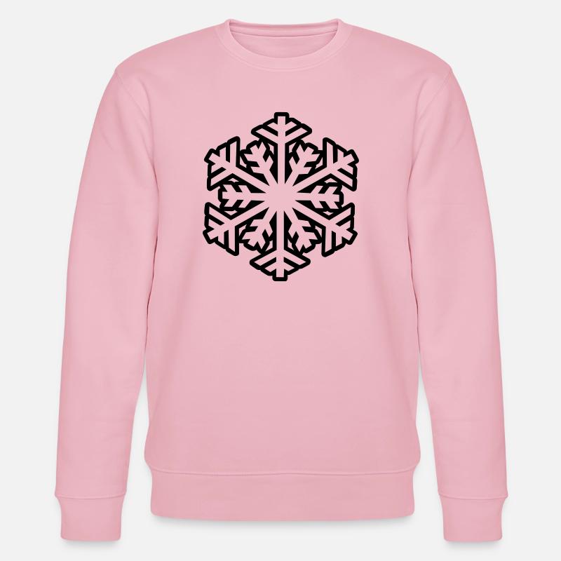 Schneeflocke - Stanley/Stella Unisex Bio-Sweatshirt CHANGER  - Hellrosa