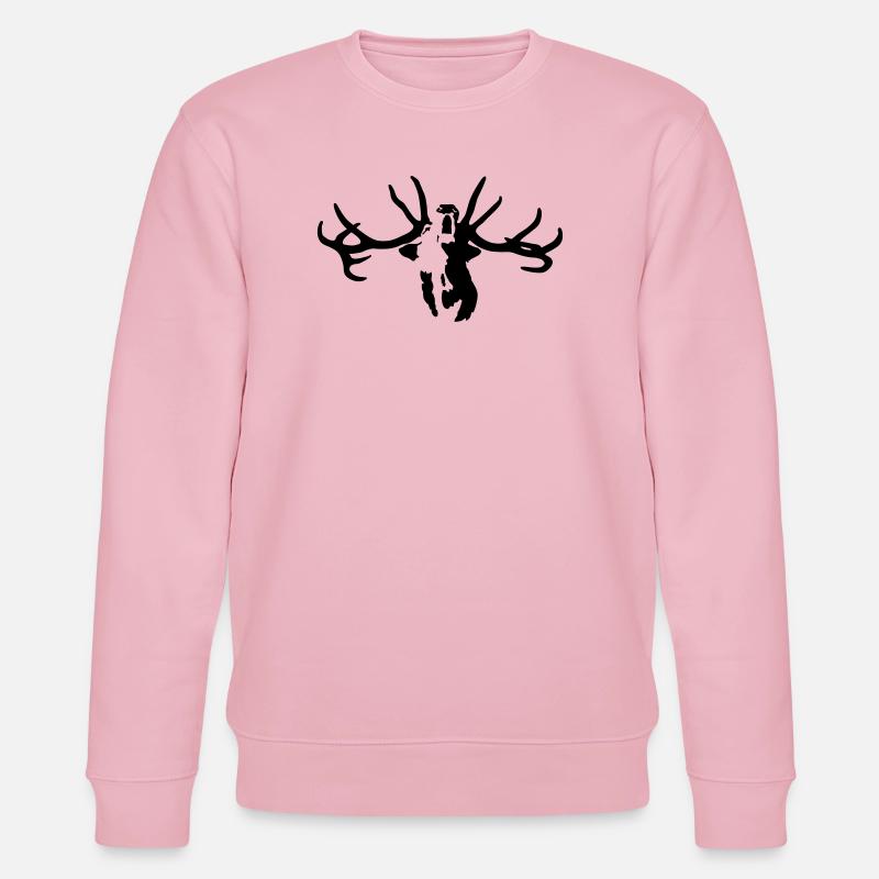 cerf - Sweat bio CHANGER Stanley/Stella Unisexe - rose pâle