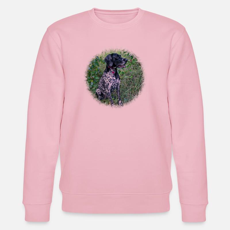 Jagdhund Deutsch Kurzhaar - Stanley/Stella Unisex Bio-Sweatshirt CHANGER  - Hellrosa