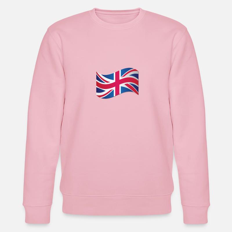 Illustration du drapeau de l’Union Jack - Sweat bio CHANGER Stanley/Stella Unisexe - rose pâle
