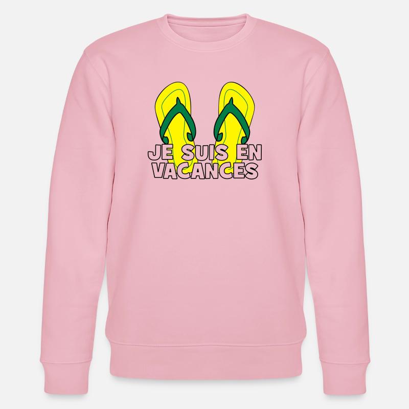 Ich bin im Urlaub! - Stanley/Stella Unisex Bio-Sweatshirt CHANGER  - Hellrosa