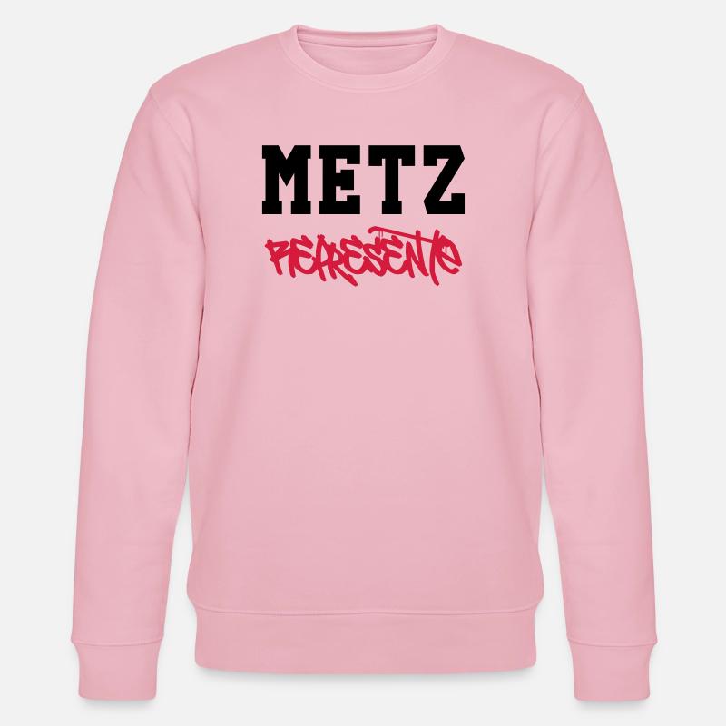 Metz Représente ! - Sweat bio CHANGER Stanley/Stella Unisexe - rose pâle