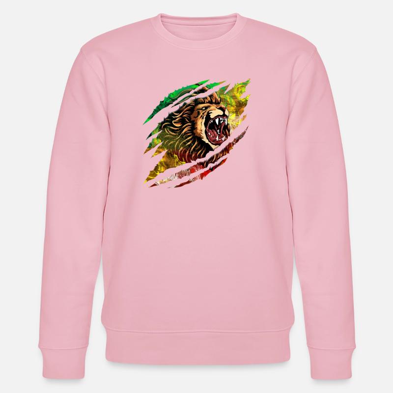 Löwensturm Farbexplosion - Stanley/Stella Unisex Bio-Sweatshirt CHANGER  - Hellrosa