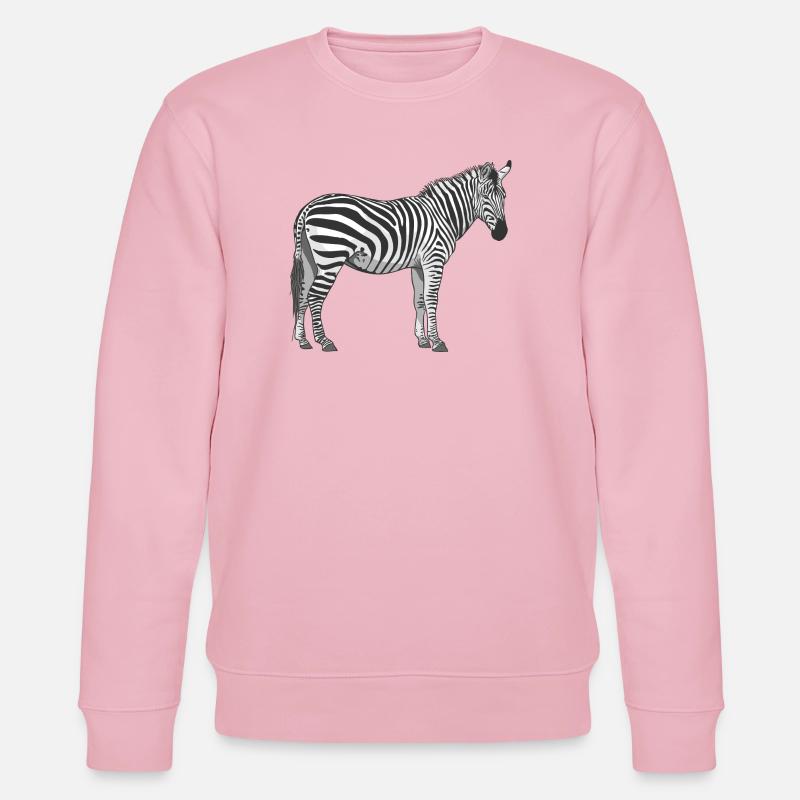 le zèbre - Sweat bio CHANGER Stanley/Stella Unisexe - rose pâle