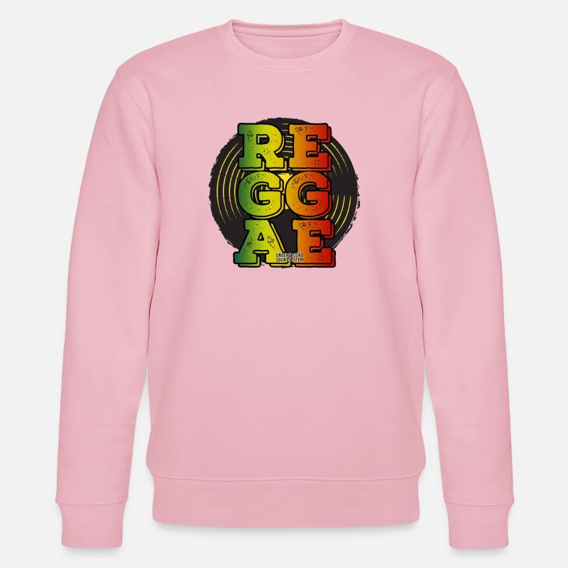Reggae Neonfarben Logo - Stanley/Stella Unisex Bio-Sweatshirt CHANGER  - Hellrosa