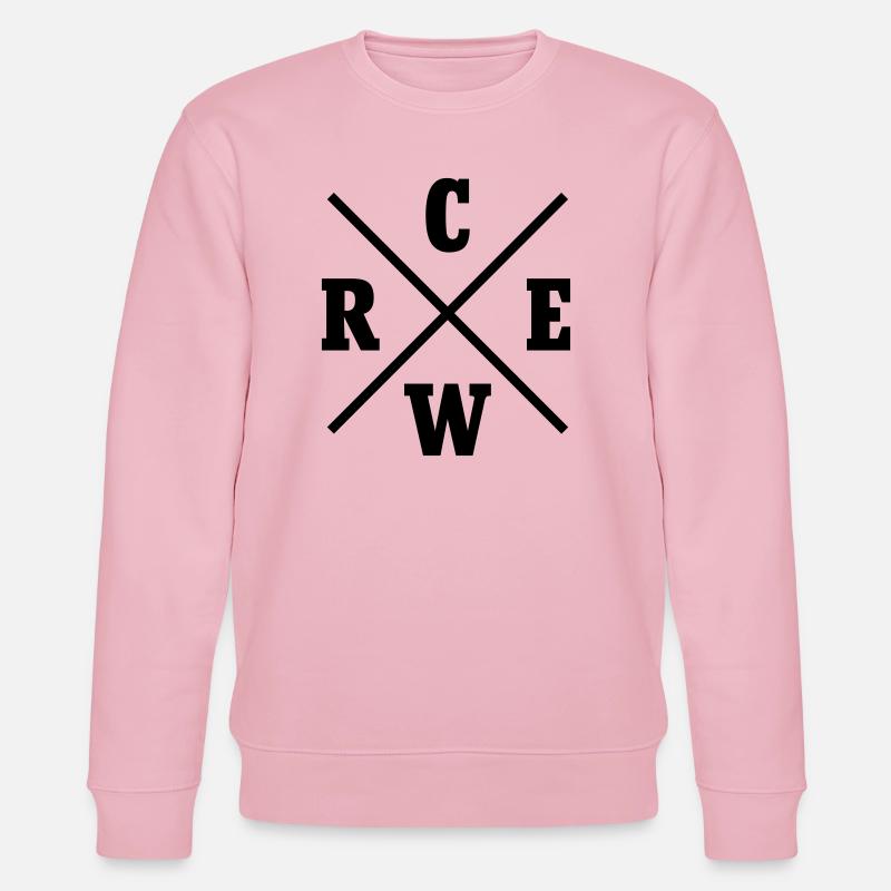 Équipage de croix - Sweat bio CHANGER Stanley/Stella Unisexe - rose pâle