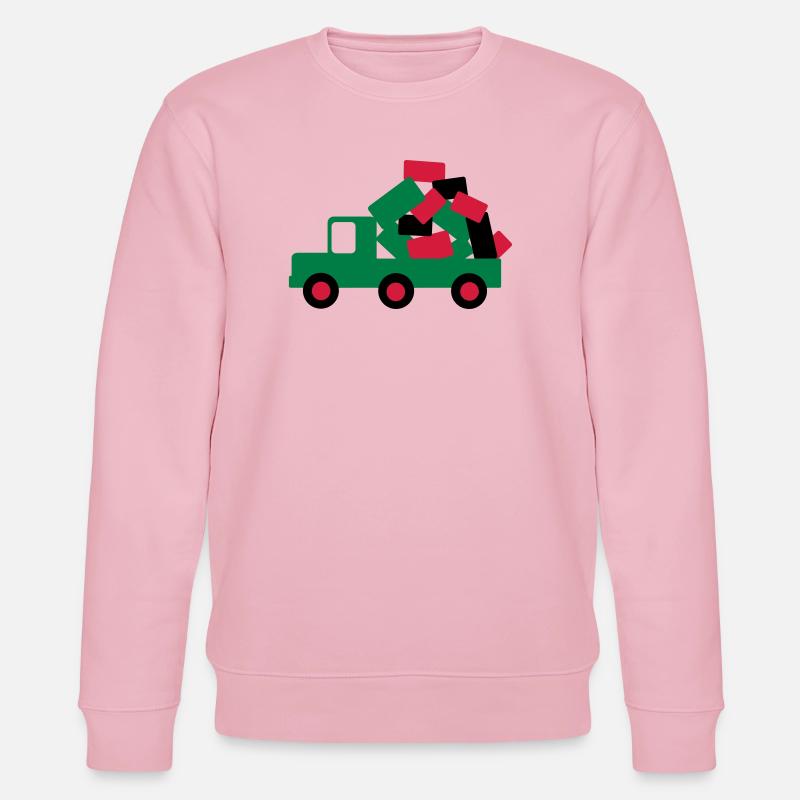 auto lkw umzug - Stanley/Stella Unisex Bio-Sweatshirt CHANGER  - Hellrosa
