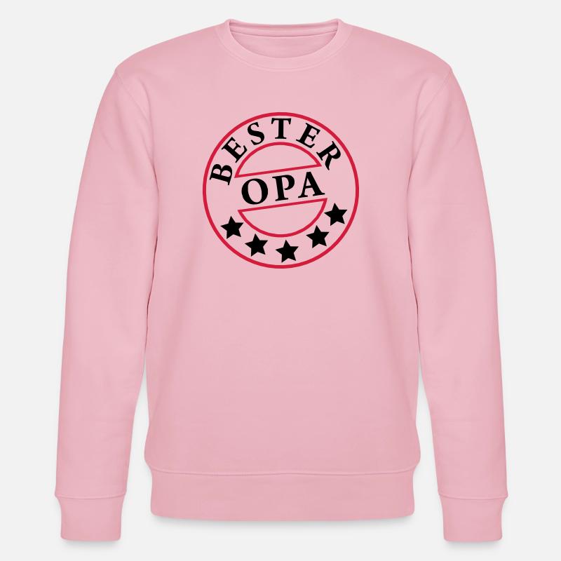 „Bester Opa“ - Stanley/Stella Unisex Bio-Sweatshirt CHANGER  - Hellrosa