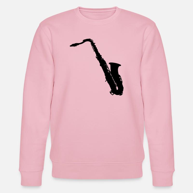 Saxophon - Stanley/Stella Unisex Bio-Sweatshirt CHANGER  - Hellrosa