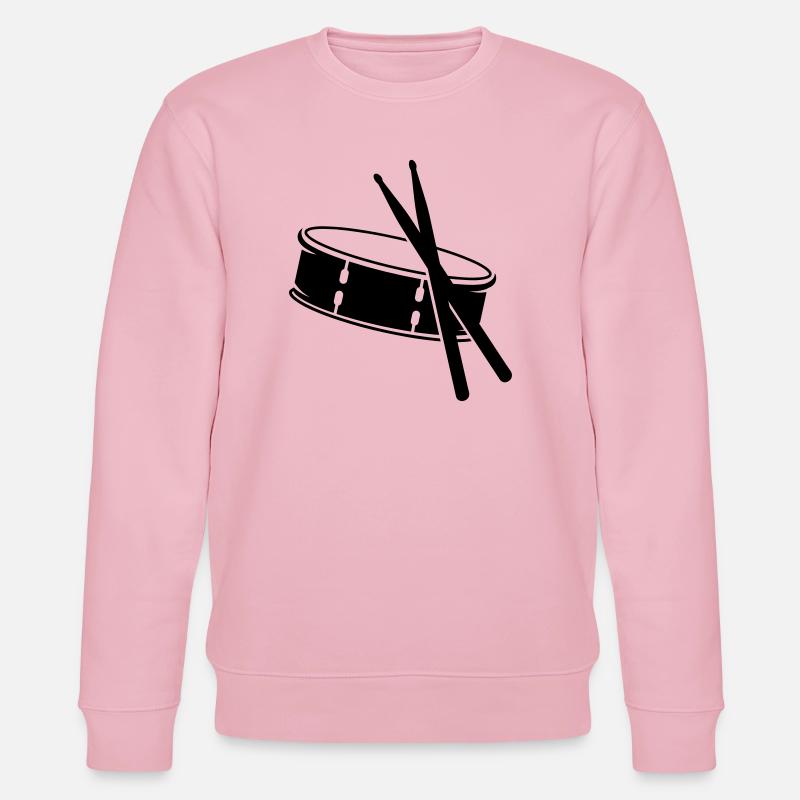 A drum and sticks - Stanley/Stella CHANGER Unisex Organic Sweatshirt - cotton pink