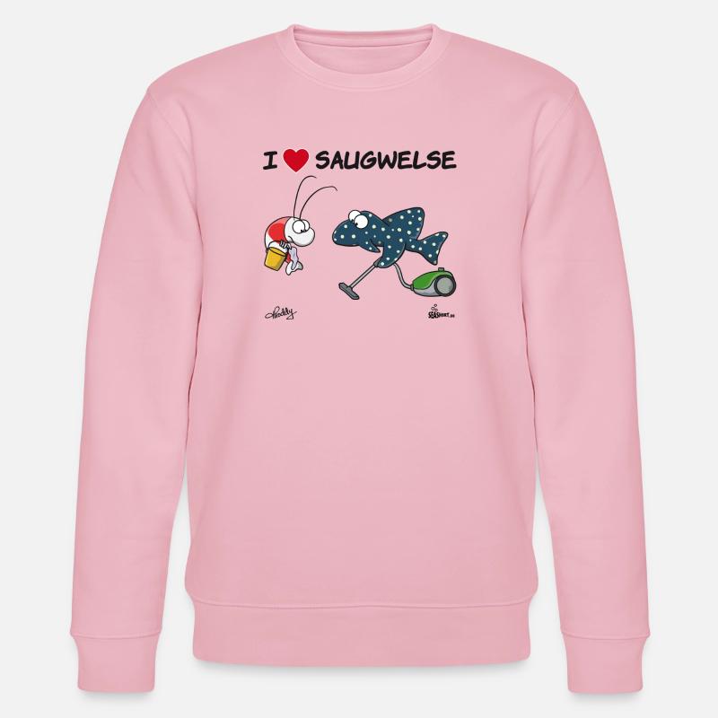Saugwels - Stanley/Stella Unisex Bio-Sweatshirt CHANGER  - Hellrosa
