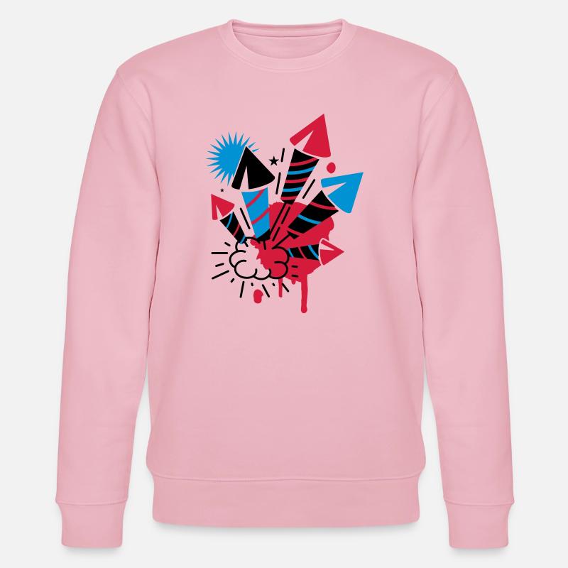 A firework - Stanley/Stella CHANGER Unisex Organic Sweatshirt - cotton pink