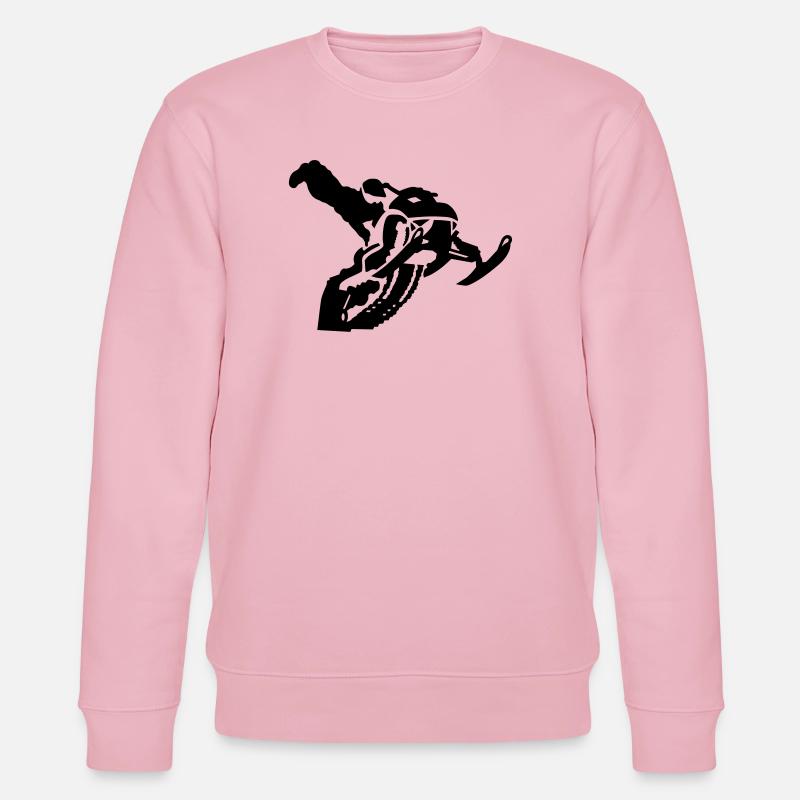 snowmobile stunt - Stanley/Stella Unisex Bio-Sweatshirt CHANGER  - Hellrosa