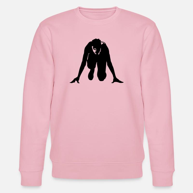 Leichtathletik Start - Stanley/Stella Unisex Bio-Sweatshirt CHANGER  - Hellrosa