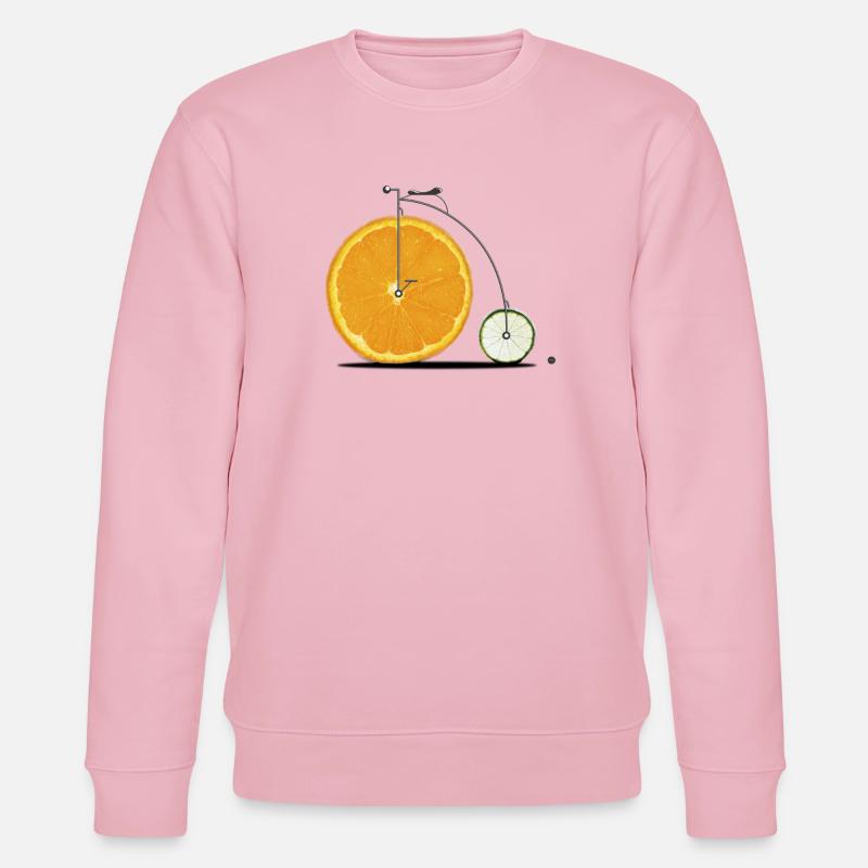 Fruit Bicycle - Stanley/Stella CHANGER Unisex Organic Sweatshirt - cotton pink