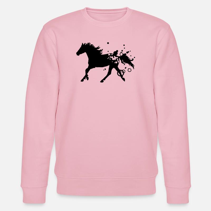 cheval - Sweat bio CHANGER Stanley/Stella Unisexe - rose pâle