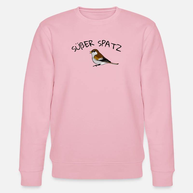 Süßer Spatz - Stanley/Stella Unisex Bio-Sweatshirt CHANGER  - Hellrosa