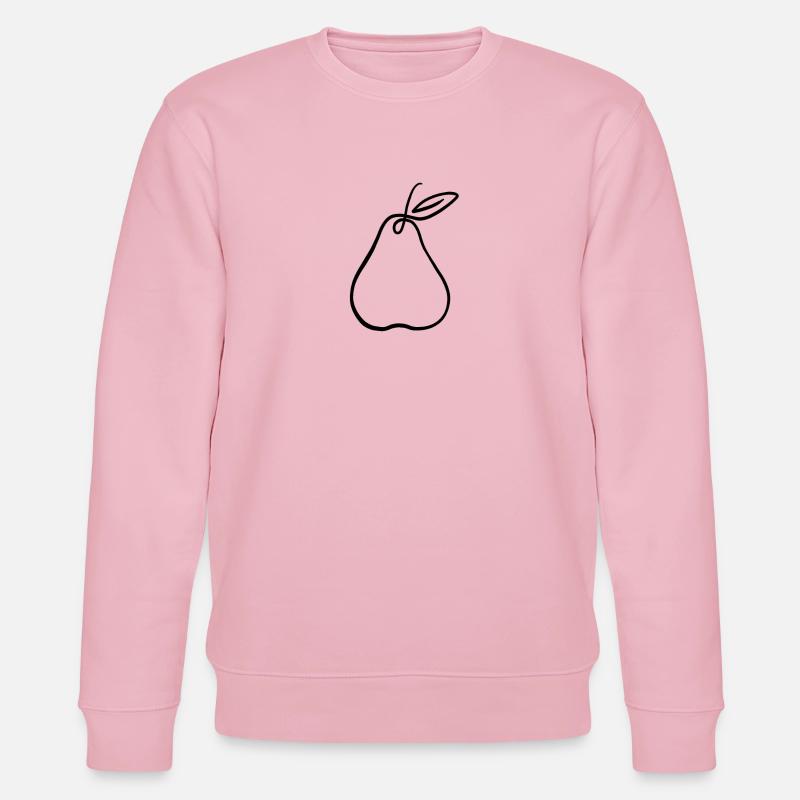 Birne Illustration – Minimal Obst Design - Stanley/Stella Unisex Bio-Sweatshirt CHANGER  - Hellrosa