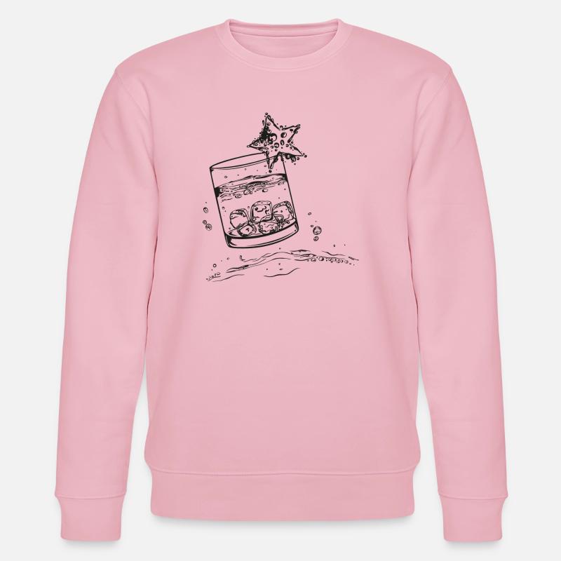 Boire de l'eau glacée schnaps fête - Sweat bio CHANGER Stanley/Stella Unisexe - rose pâle