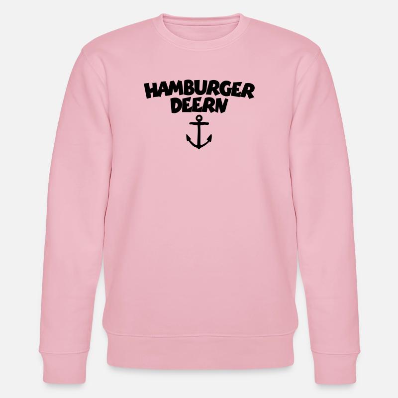 Hamburger Deern - Stanley/Stella Unisex Bio-Sweatshirt CHANGER  - Hellrosa