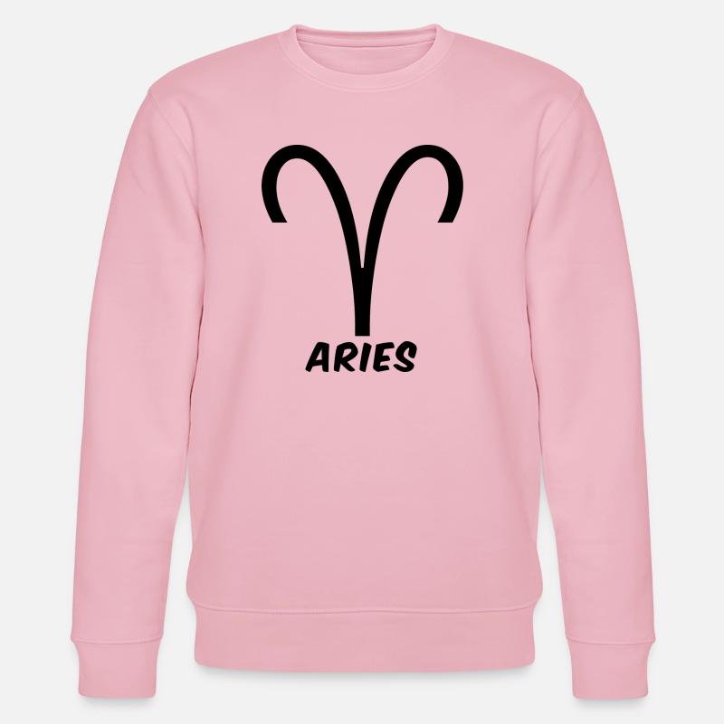 Widder Sternzeichen Widder Widder Horoskop - Stanley/Stella Unisex Bio-Sweatshirt CHANGER  - Hellrosa
