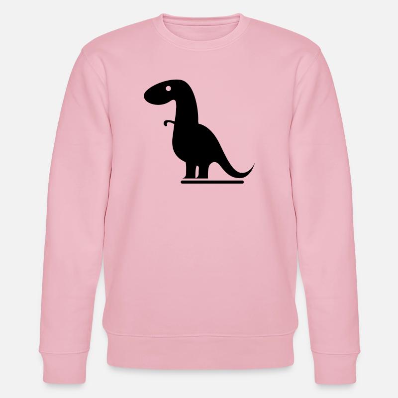 Dinosaurier - Stanley/Stella Unisex Bio-Sweatshirt CHANGER  - Hellrosa