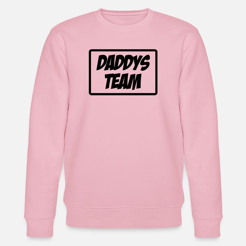 Daddy's Team - Stanley/Stella Unisex Bio-Sweatshirt CHANGER  - Hellrosa