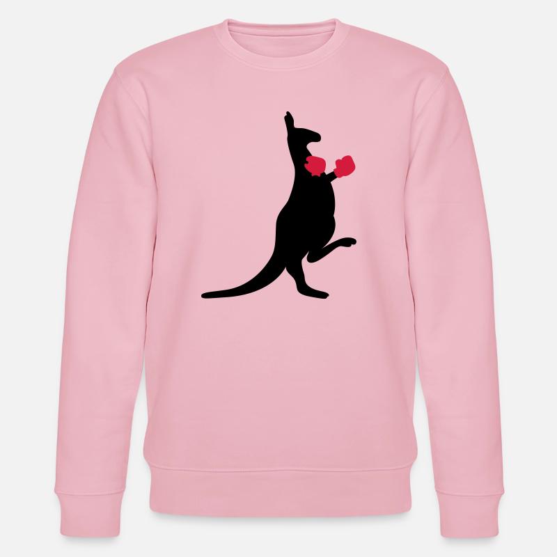 Känguru - Stanley/Stella Unisex Bio-Sweatshirt CHANGER  - Hellrosa