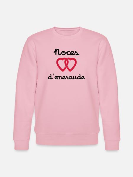 Noces d'emeraude - Sweat bio CHANGER Stanley/Stella Unisexe - rose pâle