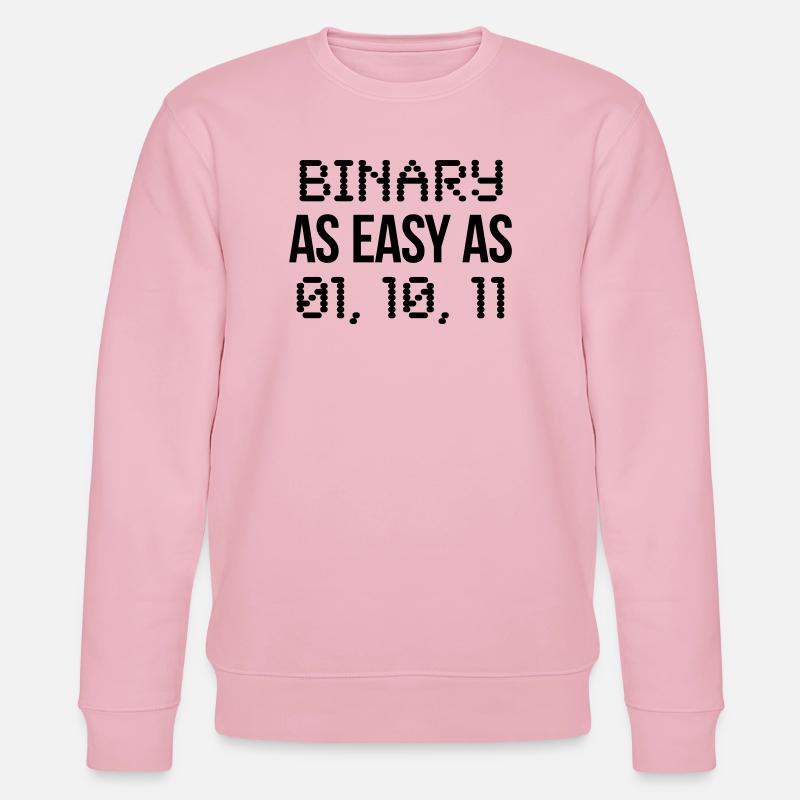 binary - Stanley/Stella Unisex Bio-Sweatshirt CHANGER  - Hellrosa