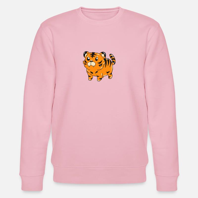 Tiger - Stanley/Stella Unisex Bio-Sweatshirt CHANGER  - Hellrosa